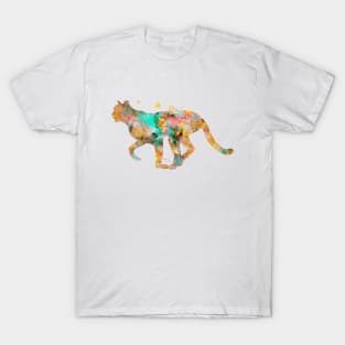 Cheetah Watercolor Painting T-Shirt